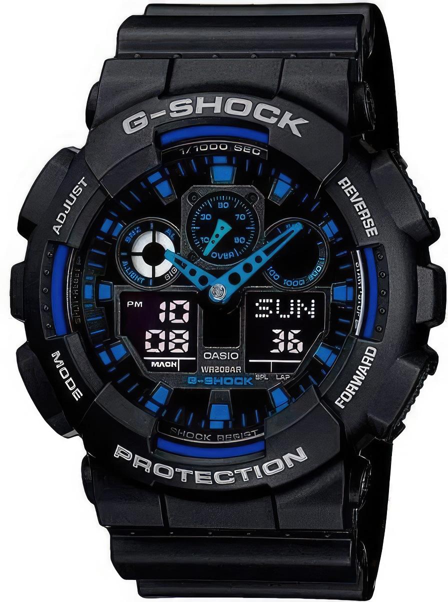 Casio G-Shock GA-100-1A2 — купить наручные часы в TEMPUS | Оригинал